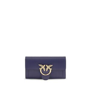 PINKO Blue Calf Leather Bos Taurus Women's Wallet
